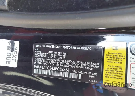 2018 BMW 430I z USA, uszkodzony, nr VIN WBA4Z1C54JEC58854